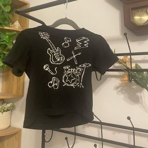 y2k rock & roll baby tee